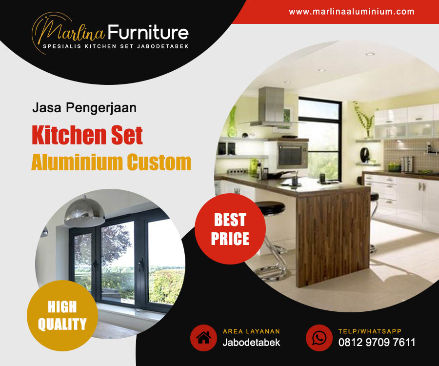 Jual Kitchen Set Aluminium Depok Jasa Spesialis Pembuatan Custom